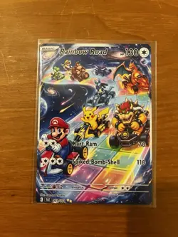 Pokemon Rainbow Road Full Art Holo Card HP 130 Set C 141 Fan Art - Image 1