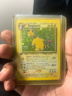 Ampharos holo from Neo Genesis (2000), 1/111 — solid vintage card - Image 1