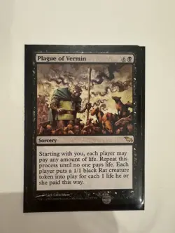 Plague of Vermin 73 Rare Shadowmoor Magic: The Gathering - Image 1