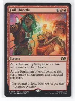 #127 2025 Aetherdrift Full Throttle Rare - Image 1