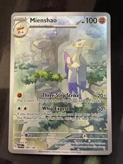 Mienshao 200/182 SV04: Paradox Rift Holo Illustration Rare Pokemon Card - Image 1