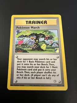 Pokemon March 102/111 Neo Genesis Unlimited 2000 Pokemon Card Common NM - Image 1