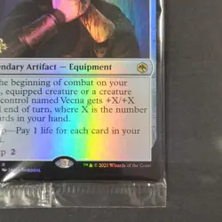 MTG - Hand of Vecna Pre Release - Foil, Adventures in the Forgotten Realms - NM - Image 2