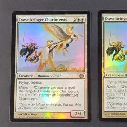 MTG - 2x Dawnbringer Charioteers- Journey Into Nyx - LP/NM Pre-Release Foil 2014 - Image 3
