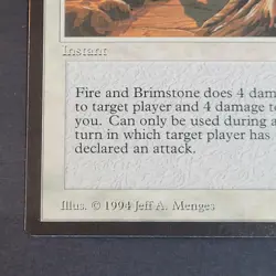 MTG - Fire and Brimstone - The Dark - NM/LP - 1994 Vintage White Magic - SG401 - Image 3