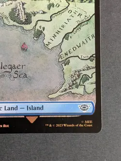 MTG -1x Island 275 - NM Full Art Foil - Lord of the Rings: Tales of Middle Earth - Image 4
