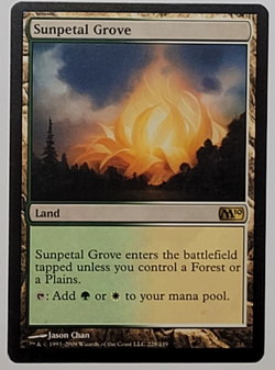 MTG - Sunpetal Grove - Core Set 2010 - Light Play - LP - Magic The Gathering 228 - Image 1