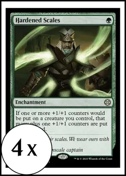 MTG - 4 x Hardened Scales - Playset 4x x4 - Lost Caverns of Ixalan - Image 1