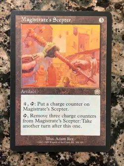 MTG Magistrate's Scepter x1 Mercadian Masques, Magic the Gathering - Image 1