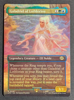 MTG -1x Galadriel of Lothlorien - NM Borderless Foil - Lord of the Rings - LOTR - Image 1