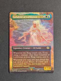 MTG -1x Galadriel of Lothlorien - NM Borderless Foil - Lord of the Rings - LOTR - Image 5