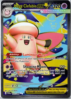 Pokemon Card - Mega Clefable ex 103/088 Perfect Order Ultra Rare Holo Near Mint - Image 1