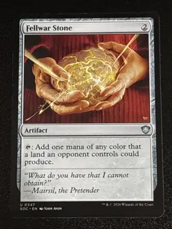 MTG Commander: Secrets of Strixhaven Fellwar Stone 0347 NM - Image 1