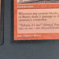 MTG - 2x Heat of Battle - Stronghold - LP/MP- Vintage - Magic The Gathering 1998 - Image 4