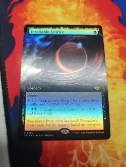 Insatiable Avarice (Extended Art) - Outlaws of Thunder Junction - Foil - NM - Image 3