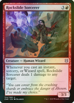 MTG Rockslide Sorcerer Foil ** Zendikar Rising ** English (NM) - Image 1
