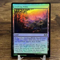 Wilds of Eldraine #256 Evolving Wilds Magic The Gathering MTG Foil - Image 1