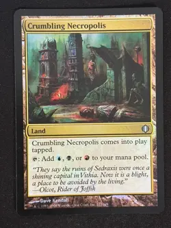 1x MTG Crumbling Necropolis (Foil) - Shards of Alara (ALA) #222 - Magic - Image 1