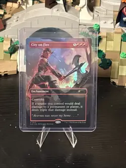 City on Fire (Rainbow Foil) Secret Lair Drop Foil - Image 1