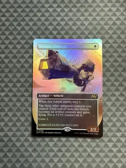 MTG Voyager Glidecar #0299 Foil Borderless Rare Aetherdrift (DFT) - Image 1