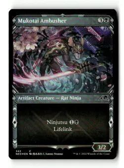 Mukotai Ambusher (Showcase) 342 Kamigawa: Neon Dynasty MTG Foil NM - Image 1