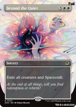 Beyond the Quiet (Borderless) [EOE - 303] - NM [Foil] TCG MTG - Image 1