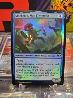 Stockman Mad Fly-entist 0054 Common *FOIL* Insect Mutant Scientist MTG TMNT - Image 1