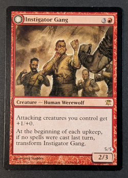 MTG - 1x Instigator Gang - Innistrad - NM - Rare - Red - Magic the Gathering 149 - Image 1