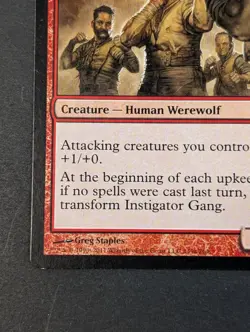 MTG - 1x Instigator Gang - Innistrad - NM - Rare - Red - Magic the Gathering 149 - Image 3