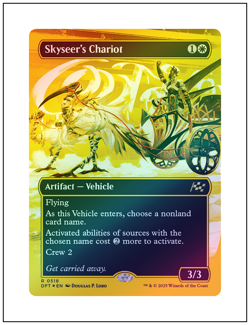 1x Skyseer's Chariot, First Place Borderless Art Foil, Magic MTG NM - Image 1