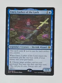 MTG - Emry, Lurker of the Loch - Throne of Eldraine - NM - Rare Blue Magic 2019 - Image 1