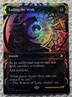 Culling the Weak Secrets of Strixhaven: Mystical Archive #27 Foil Rare MINT - Image 1