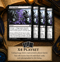 Arcane Omens x4 [Secrets of Strixhaven] SOS Magic MTG *PLAYSET* 💀 - Image 1