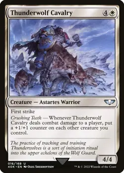 Thunderwolf Cavalry NonFoil Warhammer 40,000 Commander 16 NM MTG - Image 1