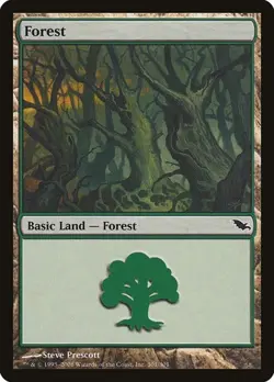 Forest (#301) - Foil Shadowmoor MP MTG - Image 1