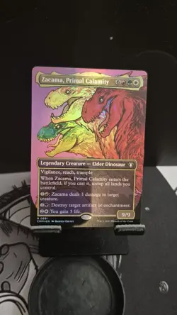 Zacama, Primal Calamity - Foil Extended Art CMM LP MTG - Image 1