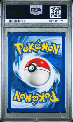 Pokemon 2001 Celebi 3/64 Neo Revelation Double Holo Error PSA 8 - Image 2