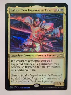 MTG Isshin, Two Heavens as One Kamigawa: Neon Dynasty 224/302 Foil Rare - Image 2