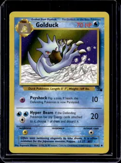 1999 Pokemon Fossil Golduck #35/62 - Image 1