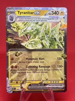2023 Pokemon Tyranitar ex 066/197 SV03: Obsidian Flames Holo🔥 - Image 1