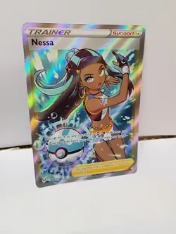 Pokemon Nessa TG27/TG30 Ultra Rare Full Art Holo Swsh11 Lost Origin Trainer - Image 1