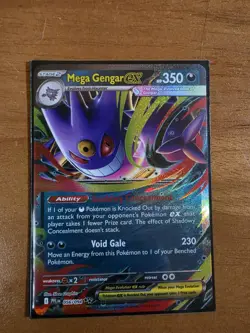 Mega Gengar ex 56/94 Double Rare NM Pokemon Phantasmal Flames 7 - Image 1