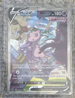 Pokemon Mew V 251/264 Fusion Strike Ultra Rare Full Art Holo HP180 70 English - Image 1