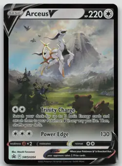 Pokemon Arceus V #SWSH204 Black Star Promo NM - Image 1
