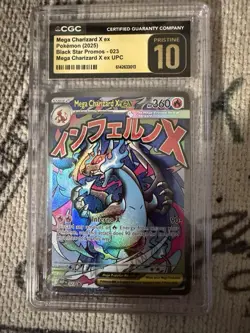 CGC Pristine 10 Mega Charizard X ex 223/193 JP Holo Mega Dream ex 2025 - Image 1