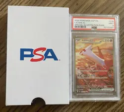 2024 POKEMON SSP EN-SURGING SPARKS SPECIAL ILLUSTRATION RARE LATIAS EX PSA 9 - Image 3