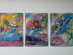 Pokemon First Partners Series 1 Alola Set MEP 043 - 045 Rowlet-Litten-Popplio - Image 1