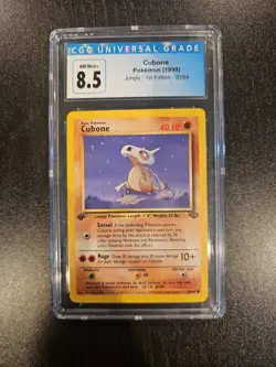 1st Edition Cubone Non-Holo Jungle 50/64 CGC 8.5 Pokemon TCG NM mint + - Image 1