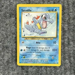 Vintage Pokemon Neo Genesis Totodile 80/111 Common NM - Image 1