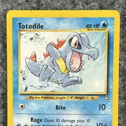 Vintage Pokemon Neo Genesis Totodile 80/111 Common NM - Image 3